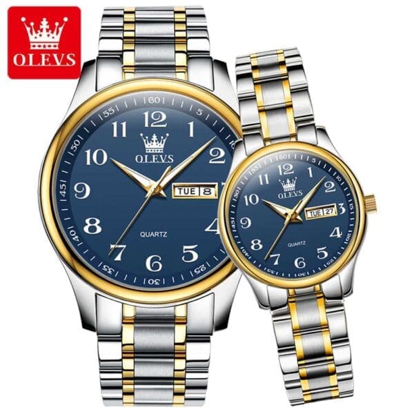 OLEVS 5567 Couple Watch Men and Women Quartz Watches